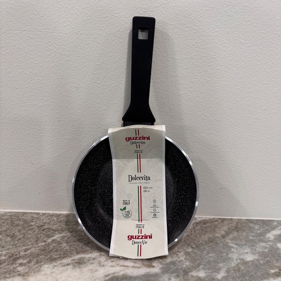 Guzzini Other - Guzzini Dolcevita 8 Inch Non-Stick Frying Pan Made in Italy Black Speckled 20cm